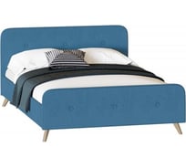 Кровать Мебельград Сиерра 1200 стандарт аура голубой,с ортопедическим основанием на царгах 54982_5