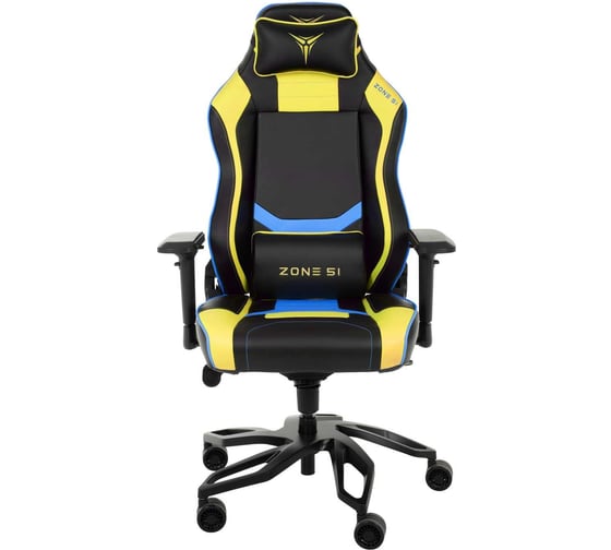 Кресло компьютерное игровое ZONE 51 Cyberpunk YB Yellow-blue Z51-CBP-YB