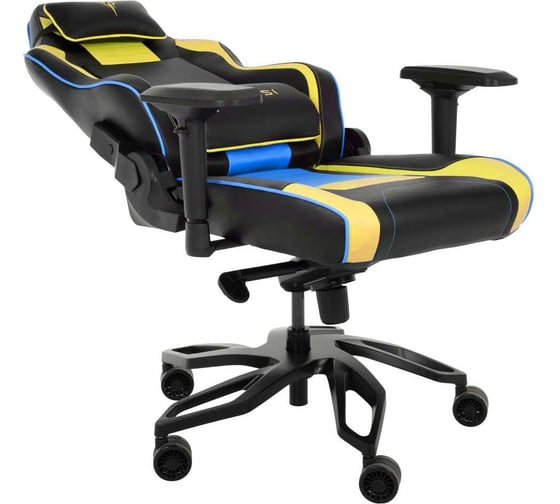 Кресло компьютерное игровое ZONE 51 Cyberpunk YB Yellow-blue Z51-CBP-YB