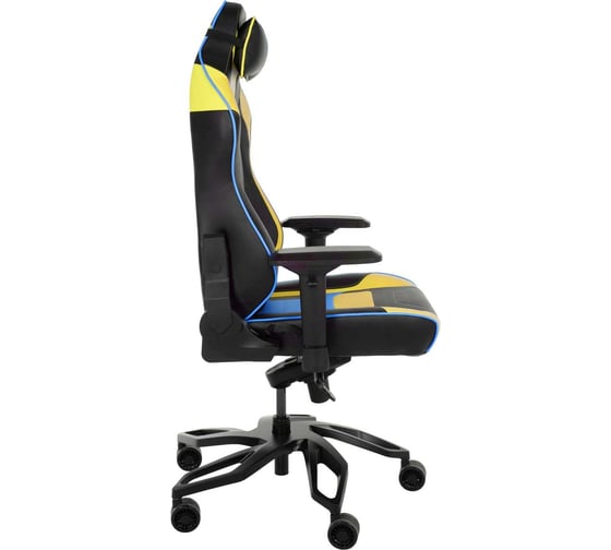 Кресло компьютерное игровое ZONE 51 Cyberpunk YB Yellow-blue Z51-CBP-YB