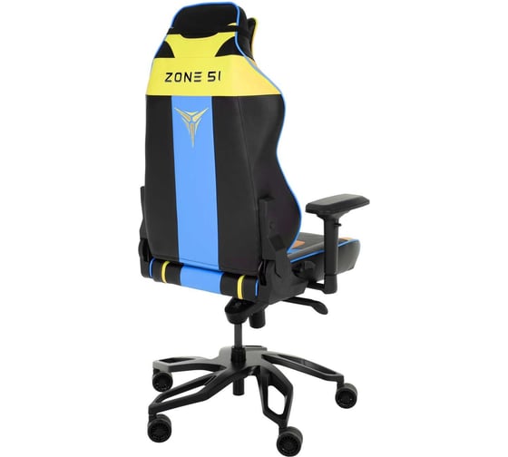 Кресло компьютерное игровое ZONE 51 Cyberpunk YB Yellow-blue Z51-CBP-YB