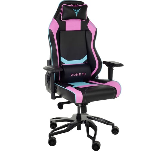 Кресло компьютерное игровое ZONE 51 Cyberpunk CF Cyan-fuchsia Z51-CBP-CF
