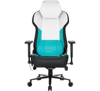 Кресло компьютерное игровое ZONE 51 IMPULSE White-Blue массажное Z51-IMP-WB