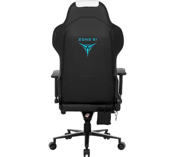 Кресло компьютерное игровое ZONE 51 IMPULSE White-Blue массажное Z51-IMP-WB