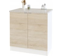 Тумба СОКОЛ белый4/дуб сонома ТК-08 ТК08Б4с5