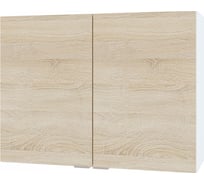 Полка настенная СОКОЛ белый4/дуб сонома ПН-08 ПН08Б4с5