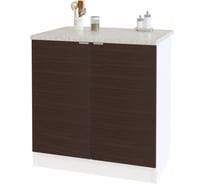 Тумба СОКОЛ белый4/венге ТК-08 ТК08Б4в5