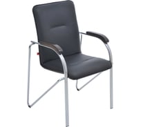 Стул Фабрикант Самба BOX4  Кожа иск., DO, №350 (черный), Орех (1031), CH 4610018464693