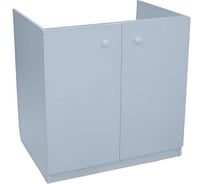 Тумба под мойку MELODIA 60х80 см, белая, две двери 30980