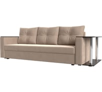 Диван прямой Лига диванов Атланта со столом справа 112470R