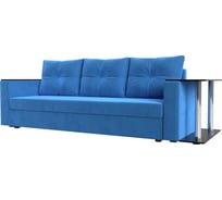 Прямой диван со столом справа Лига диванов атланта лайт 112472R