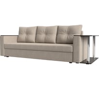 Диван Лига диванов прямой атланта лайт со столом справа 112487R