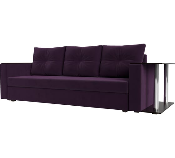 Диван Лига диванов прямой атланта лайт со столом справа 112476R 1