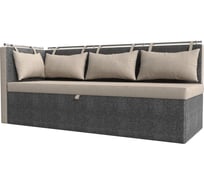 Кухонный диван метро с углом слева Лига диванов 105036L