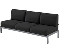 Диван Фабрикант Кожа иск., PV, 1 (черный), AL Сандра 3х-местный 4610097305900