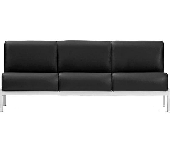 Диван Фабрикант Кожа иск., PV, 1 (черный), AL Сандра 3х-местный 4610097305900