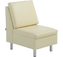 Кресло Фабрикант Кожа иск., ECO, №11Н(бежевый), AL Том 4600812039890