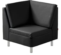 Угловой сектор Фабрикант  Кожа иск., ECO, №16Н (чёрный), AL Том 4600812041398