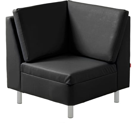 Угловой сектор Фабрикант  Кожа иск., ECO, №16Н (чёрный), AL Том 4600812041398