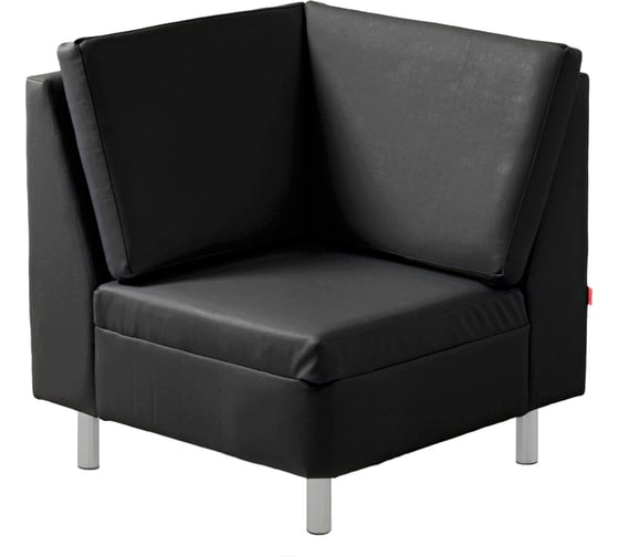 Угловой сектор Фабрикант  Кожа иск., ECO, №16Н (чёрный), AL Том 4600812041398