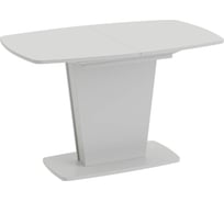 Стол Атлант Тип 1 белый/стекло белое глянцевое 404543