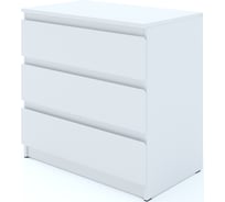 Комод ФЕЛИКС Мальт 3 ящика 80x48x78 Белый ПК-ОБИ-КД80Х48Я3-В1-76