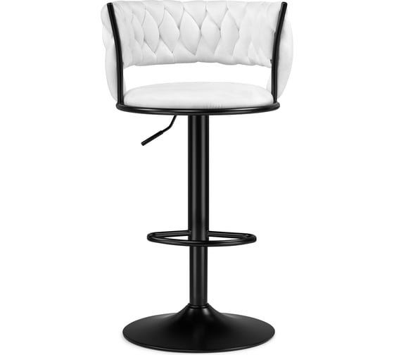Барный стул Woodville Lotus white / black 15682