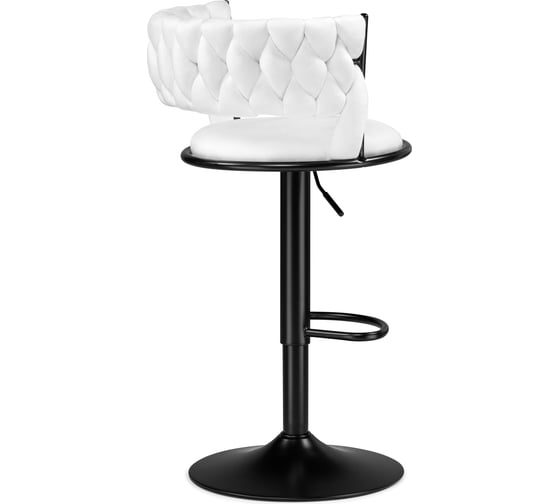 Барный стул Woodville Lotus white / black 15682