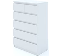 Комод ФЕЛИКС Мальт 6 ящиков 80x48x123 Белый ПК-ОБИ-КД80Х48Я6-В1-76