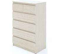 Комод ФЕЛИКС Мальт 6 ящиков 80x48x123 Дуб альпийский ПК-ОБИ-КД80Х48Я6-В1-30
