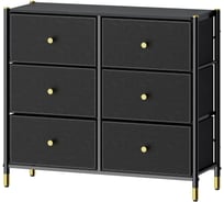 Комод-макси плюс ESTARES COMMOD classic 3F-6D-BLACK/GOLD УУО00004595