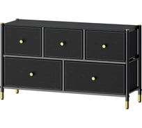 Комод тв ESTARES COMMOD classic 2F-5D-BLACK/GOLD УУО00004593