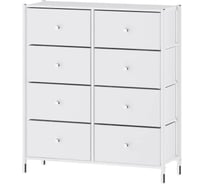 Комод семейный ESTARES COMMOD classic 4F-8D-WHITE/SILVER УУО00004596