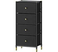 Комод-пенал ESTARES COMMOD classic 4F-4D-BLACK/GOLD УУО00004589