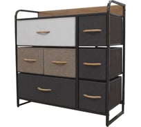 Комод-микс ESTARES COMMOD 3F-7D-MIXBROWN-80x29x78.5 УУ000003449