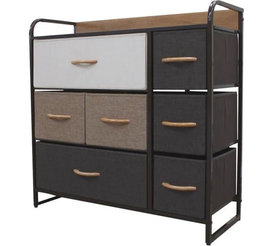 Комод-микс ESTARES COMMOD 3F-7D-MIXBROWN-80x29x78.5 УУ000003449 1