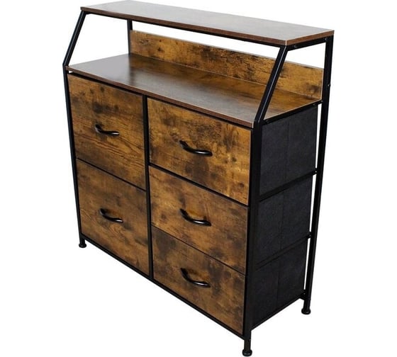 Комод микс ESTARES COMMOD WOOD-I 2F-5D-BROWN-770x290x860 УУ000004393