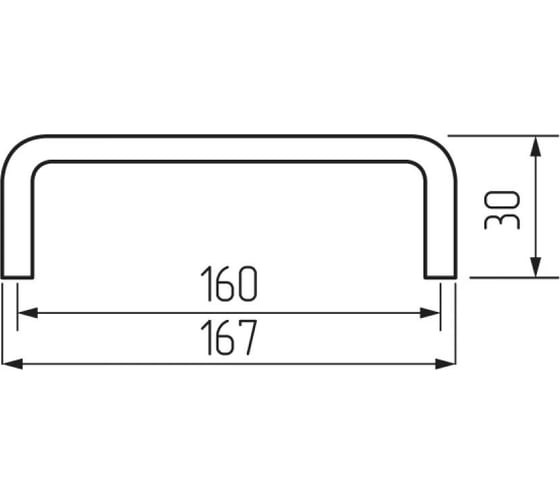 Ручка-скоба STARFIX h94-160, бронза полированная SMF-10769