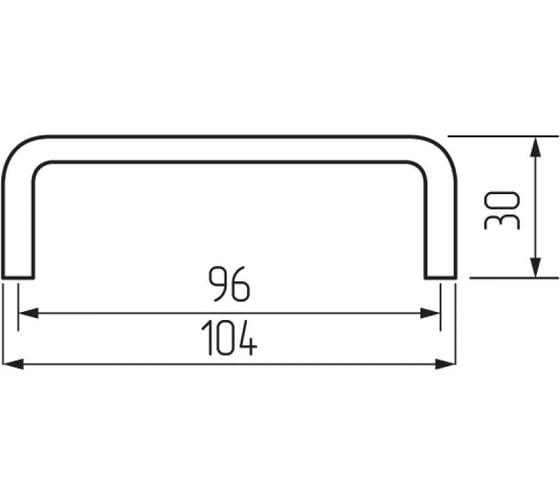 Ручка-скоба STARFIX h94-96, бронза полированная SMF-10763