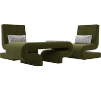 Набор волна-3 (стол, 2 кресла) Лига диванов 115719