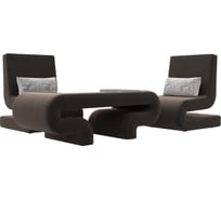 Набор волна-3 (стол, 2 кресла) Лига диванов 115724