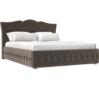 Интерьерная кровать Лига диванов Герда 180 велюр коричневый 120211