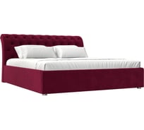 Интерьерная кровать Лига диванов Сицилия 160 микровельвет бордовый 120145