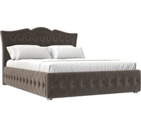 Интерьерная кровать Лига диванов Герда 160 велюр коричневый 120203