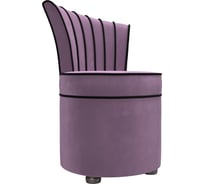 Пуф Лига диванов Ирис микровельвет сиреневый 109398