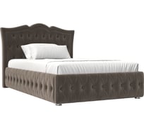 Интерьерная кровать Лига диванов Герда 140 велюр коричневый 120195