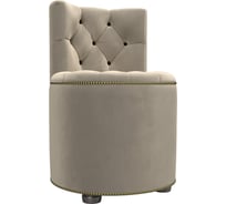 Пуф Лига диванов Саваж микровельвет бежевый 29296