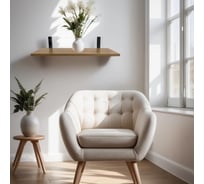 Полка ЭЛИМЕТ 60x20 дуб с кронштейнами 200x120x30 черного цвета БП-00003549