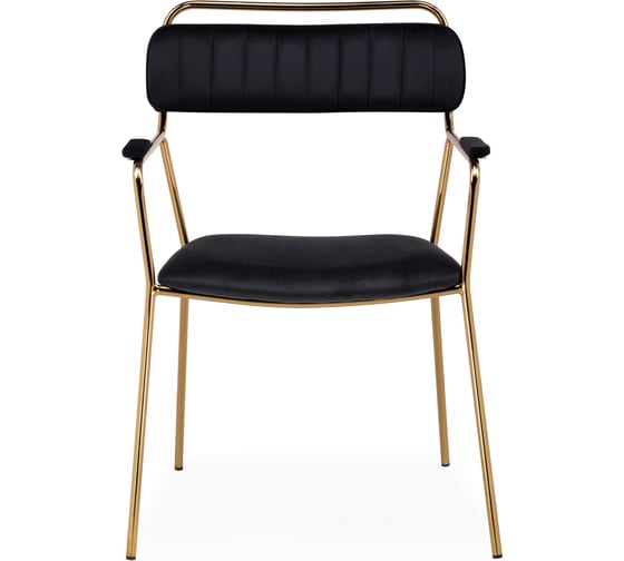 Стул на металлокаркасе Woodville Aspen black / gold 15652