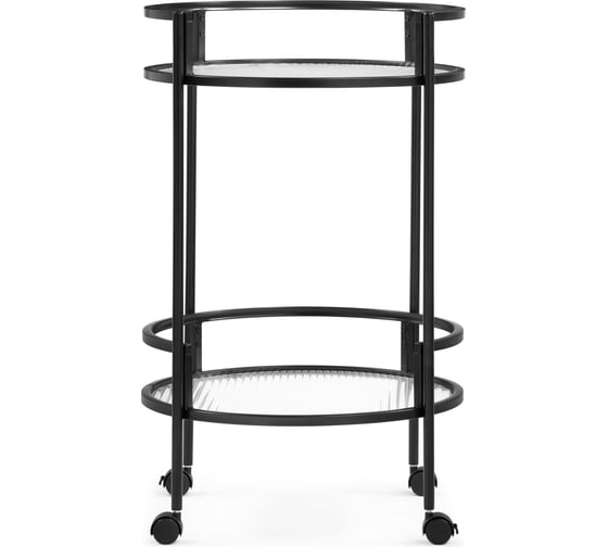 Журнальный стол Woodville Kotani 50x79 black / clear 15595